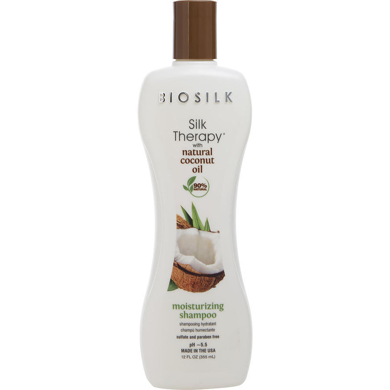 BIOSILK by Biosilk (UNISEX) - SILK THERAPY ORGANIC COCONUT OIL SHAMPOO 12 OZ