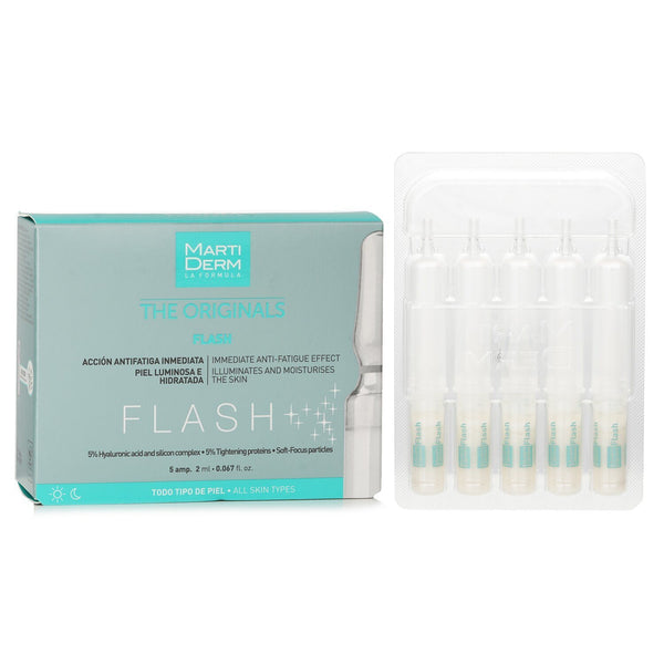 MARTIDERM - Flash Ampoules Anti-fatigue (For All Skin) 435600 5 Ampoules x2ml