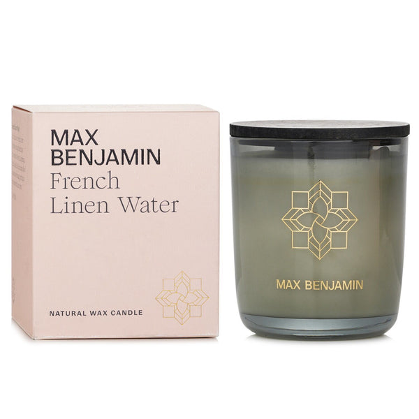 MAX BENJAMIN - Natural Wax Candle - French Linen Water 716885 210g/7.4oz