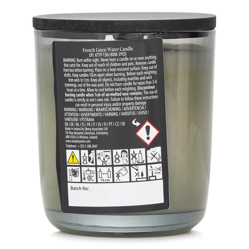 MAX BENJAMIN - Natural Wax Candle - French Linen Water 716885 210g/7.4oz