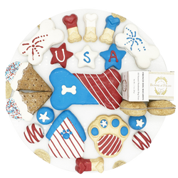 USA Themed Dog Treats Gift Box