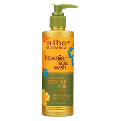 Alba Botanica - Hawaiian Facial Wash Coconut Milk - 8 Fl Oz