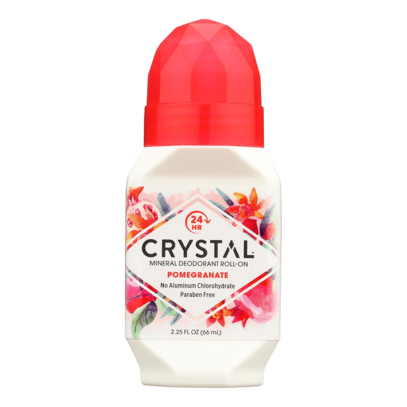 Crystal Essence Mineral Deodorant Roll-on Pomegranate - 2.25 Fl Oz