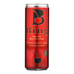 Petey's Bing Supplement Made With Bing Cherry Juice B-vitamins Vitamin C Caffeine & Ginseng Supplement - Case Of 24 - 12 Fz