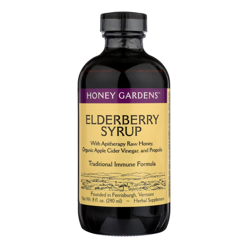 Honey Gardens Apiaries Organic Honey Elderberry Extract With Propolis - 8 Fl Oz