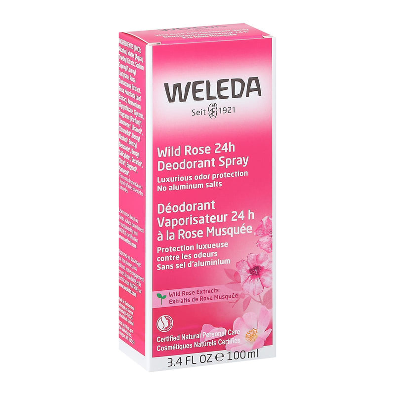 Weleda Deodorant Wild Rose - 3.4 Fl Oz