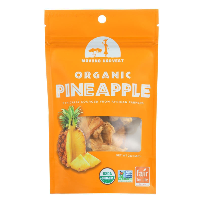 Mavuno Harvest Gluten - Free Dried Pineapple - Case Of 6 - 2 Oz.