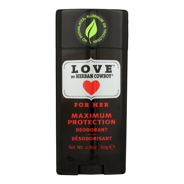 Herban Cowboy Deodorant - Love Maximum Protection - 2.8 Oz