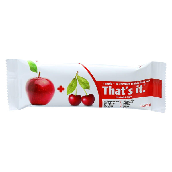 That's It Fruit Bar - Apple And Cherry - Case Of 12 - 1.2 Oz