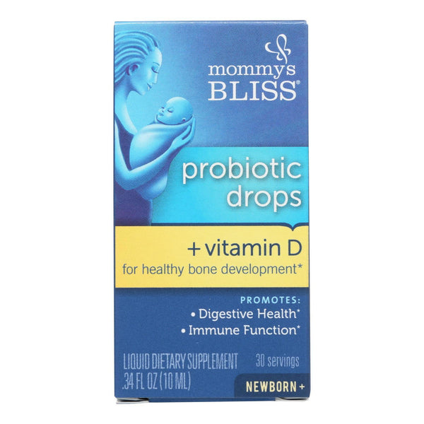 Mommy's Bliss Probiotic Drops + Vitamin D - 1 Each - .34 Fz