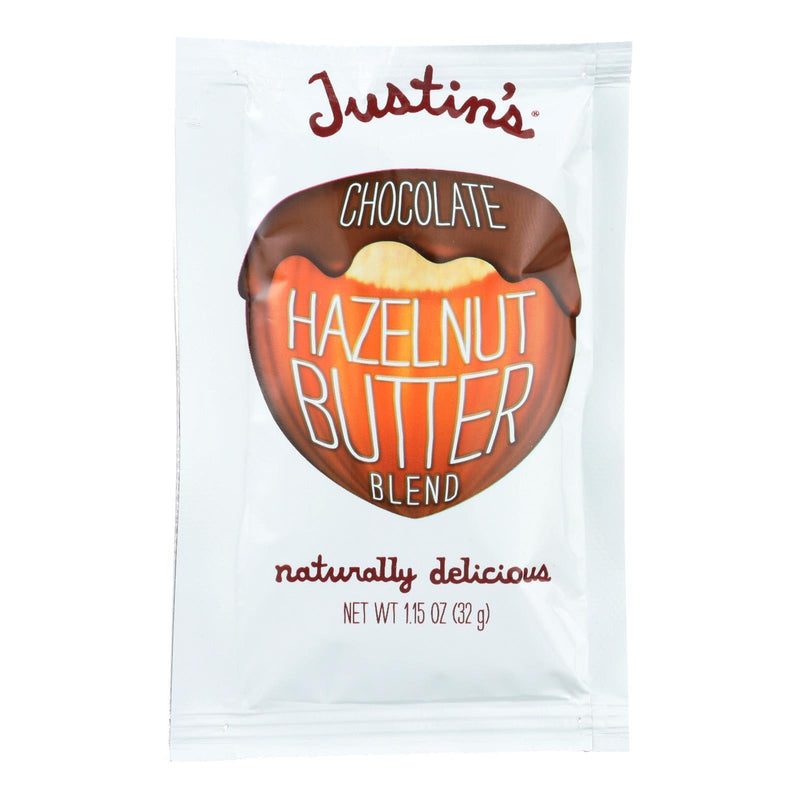 Justin's Nut Butter Squeeze Pack - Hazelnut Butter - Chocolate - Case Of 10 - 1.15 Oz.