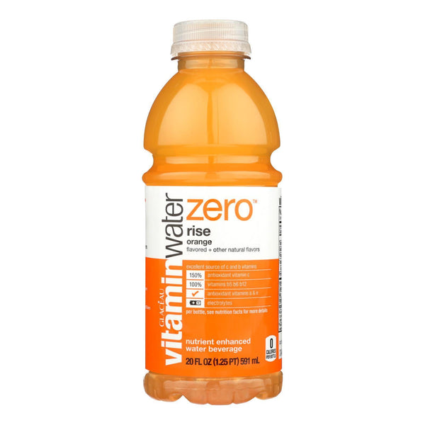 Glaceau Vitamin Water Zero, Rise Orange - Case Of 12 - 20 Fz