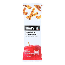 That's It Fruit Bar Zesty - Apple Cinnamon - Case Of 12 - 1.2 Oz.