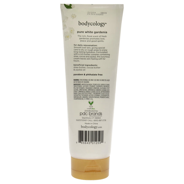 Body Cream - Pure White Gardenia by Bodycology for Women - 8 oz Body Cream