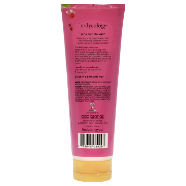 Body Cream - Pink Vanilla Wish by Bodycology for Women - 8 oz Body Cream