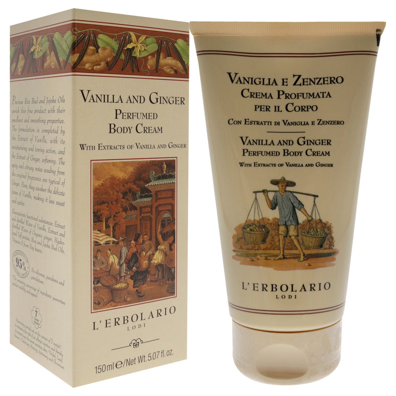 Perfumed Body Cream - Vanilla and Ginger by LErbolario for Unisex - 5.07 oz Body Cream