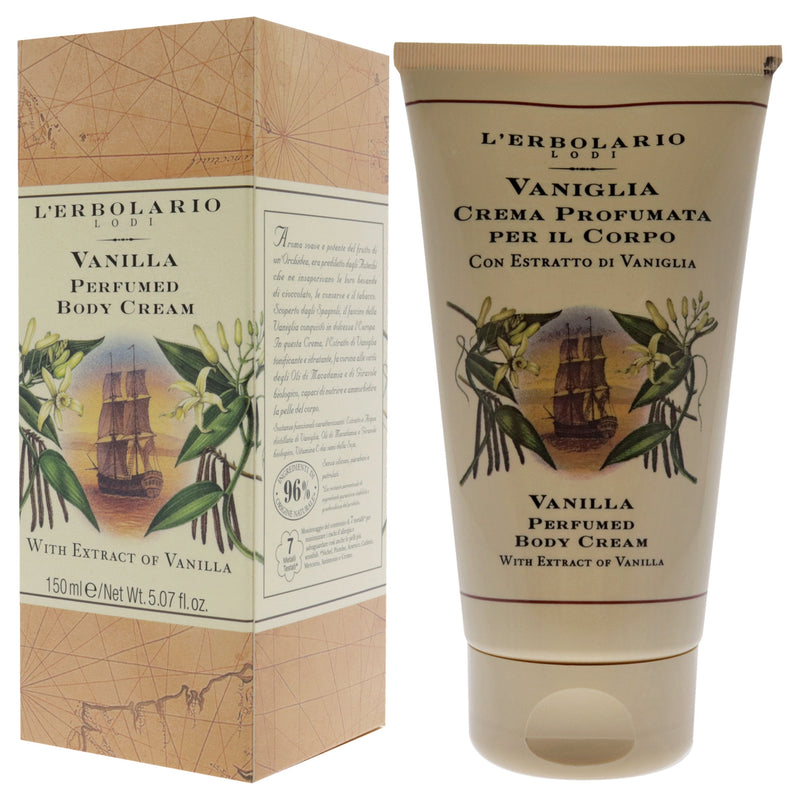 Perfumed Body Cream - Vanilla by LErbolario for Unisex - 5.07 oz Body Cream