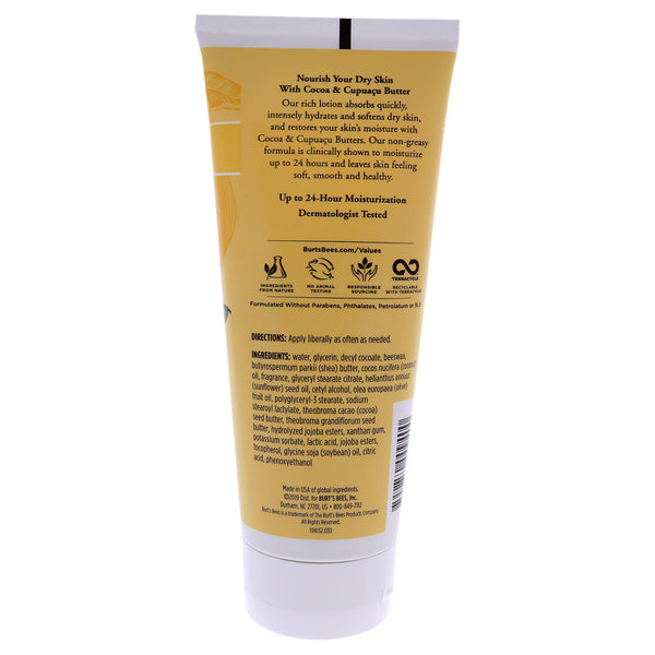 Cocoa and Cupuacu Butters Body Lotion by Burts Bees for Unisex - 6 oz Body Lotion