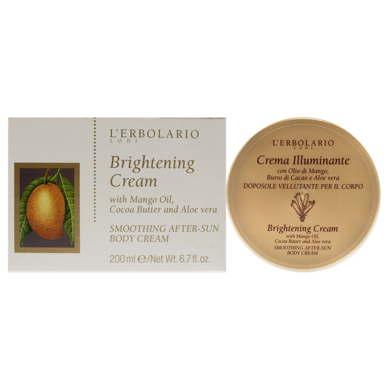 Brightening Body Cream by LErbolario for Women - 6.7 oz Body Cream