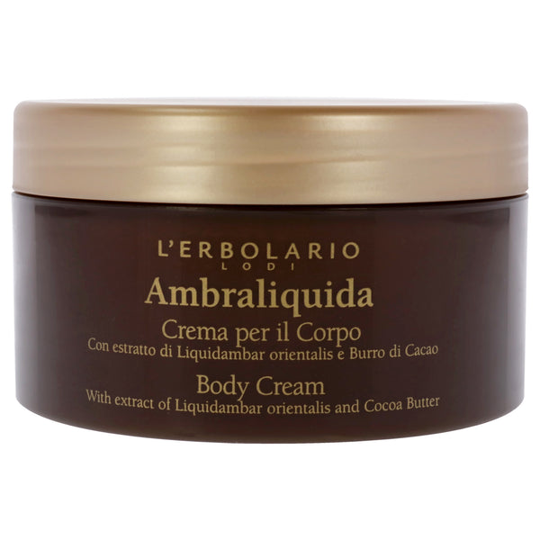 Body Cream - Ambraliquida by LErbolario for Women - 8.4 oz Body Cream