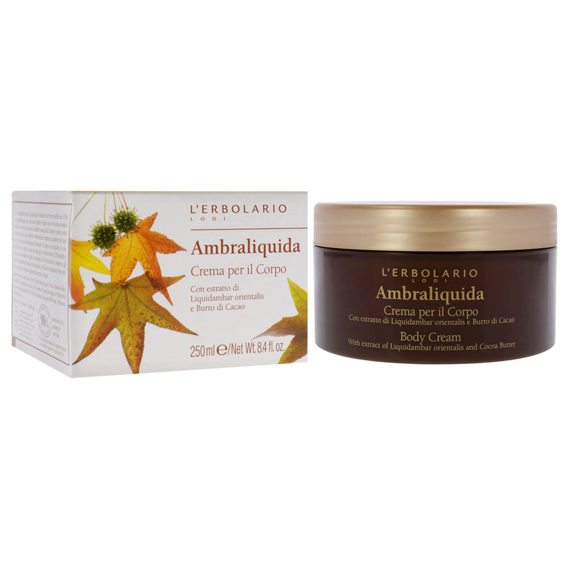 Body Cream - Ambraliquida by LErbolario for Women - 8.4 oz Body Cream