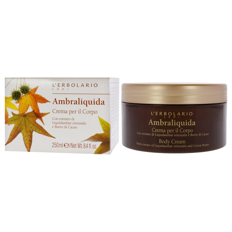 Body Cream - Ambraliquida by LErbolario for Women - 8.4 oz Body Cream