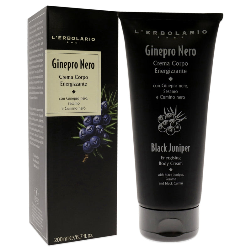 Energising Body Cream - Black Juniper by LErbolario for Unisex - 6.7 oz Body Cream