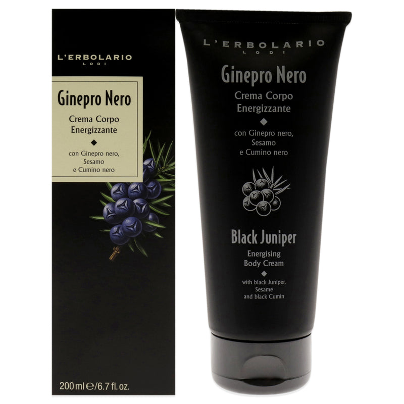 Energising Body Cream - Black Juniper by LErbolario for Unisex - 6.7 oz Body Cream