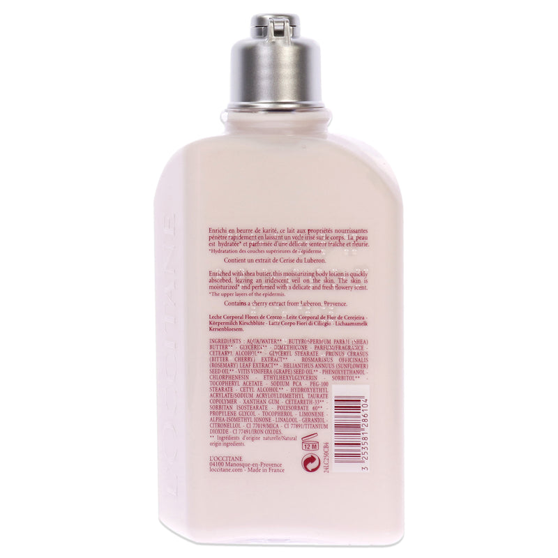 Cherry Blossom Shimmering Lotion by LOccitane for Women - 8.4 oz Body Lotion