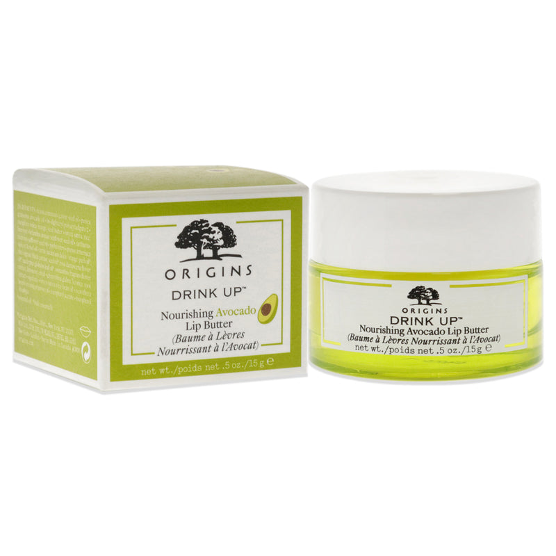 Drink Up Nourishing Avocado Lip Butter by Origins for Unisex - 0.5 oz Lip Balm