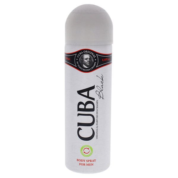 Cuba Black by Cuba for Men - 6.6 oz Body Spray