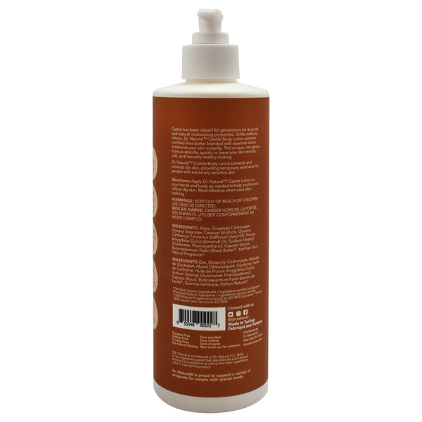 Castile Body Lotion - Almond plus Mandarin by Dr. Natural for Unisex - 16 oz Body Lotion