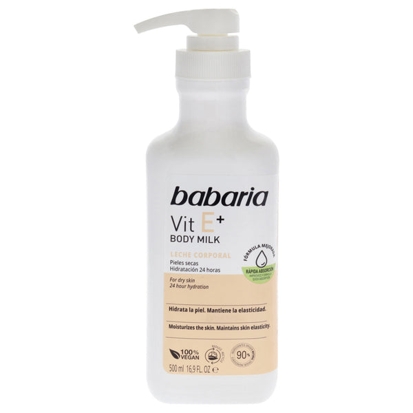 Vitamin E Plus Body Milk by Babaria for Unisex - 16.9 oz Body Milk