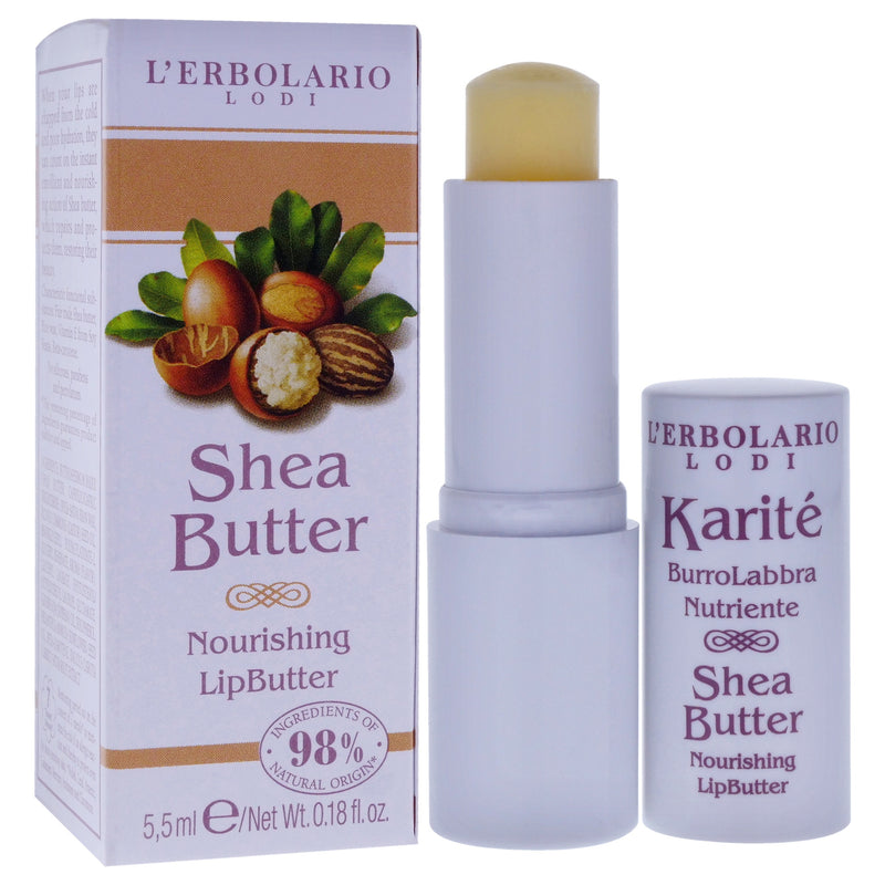 Nourishing Lips Butter - Shea Butter by LErbolario for Women - 0.18 oz Lip Balm