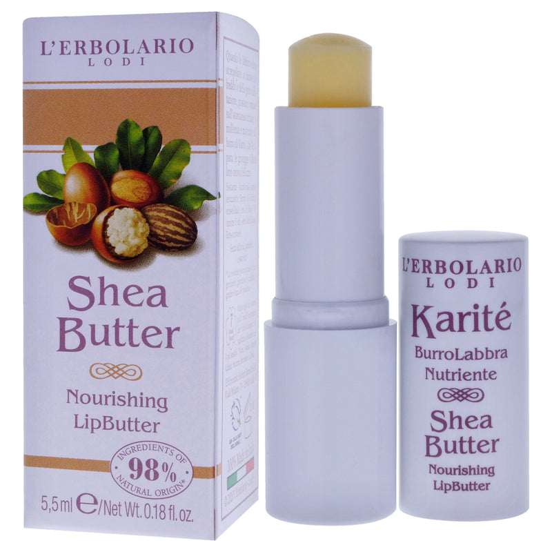 Nourishing Lips Butter - Shea Butter by LErbolario for Women - 0.18 oz Lip Balm