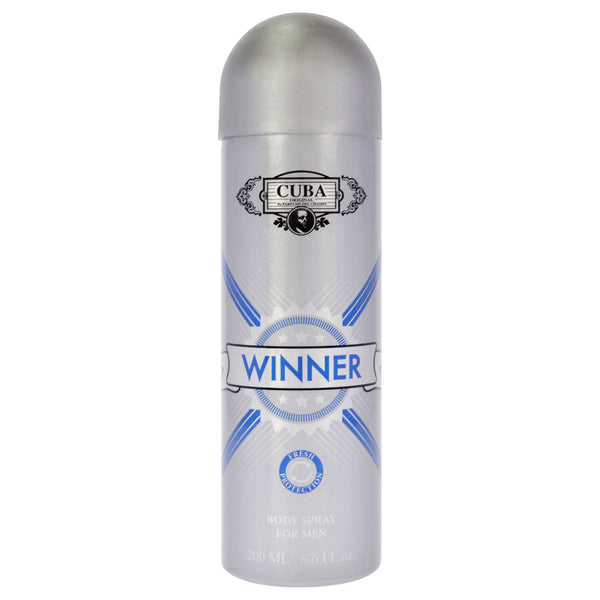 Cuba Winner by Cuba for Men - 6.6 oz Body Spray