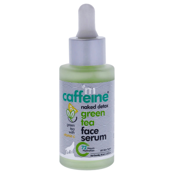 Naked Detox Green Tea Face Serum - Vitamin C - All Skin Types by mCaffeine for Unisex - 1.35 oz Serum