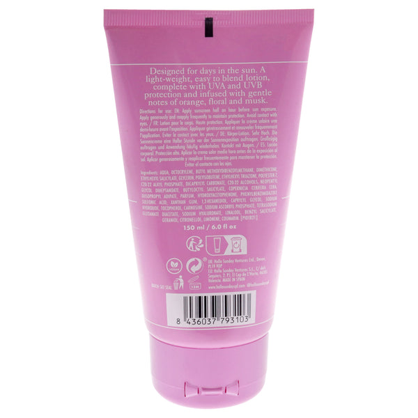 The One For Your Body Lotion SPF 30 by Hello Sunday for Unisex - 6 oz Body Lotion