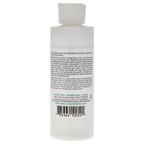 AHA Body Lotion by Mario Badescu for Unisex - 6 oz Body Lotion