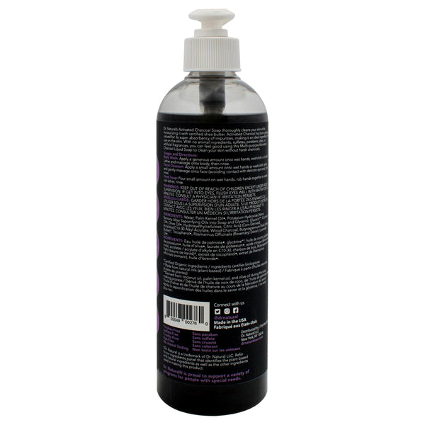 Activated Charcoal Liquid Soap - Lavender