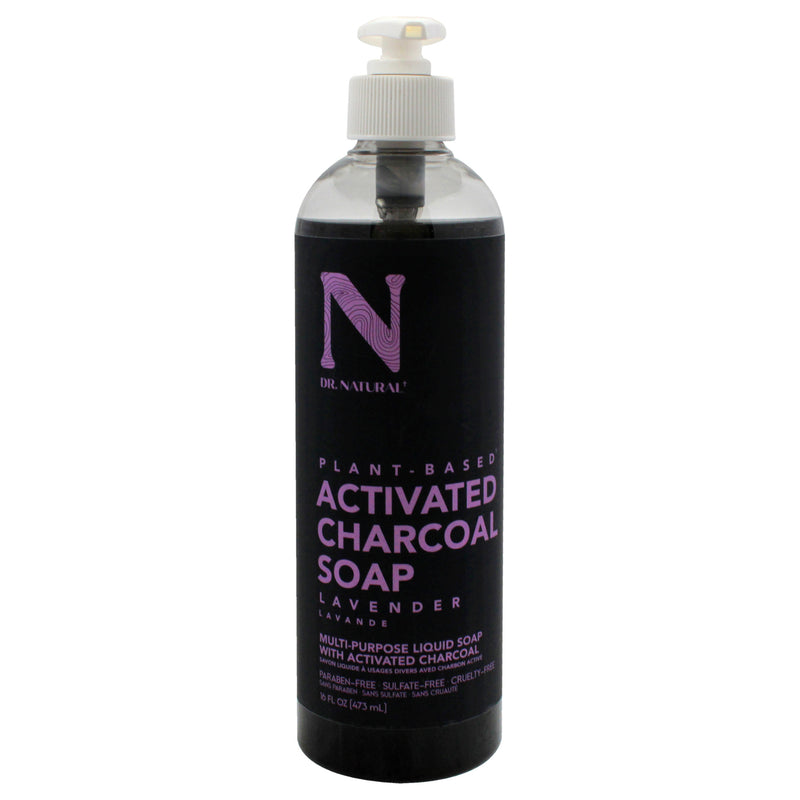 Activated Charcoal Liquid Soap - Lavender