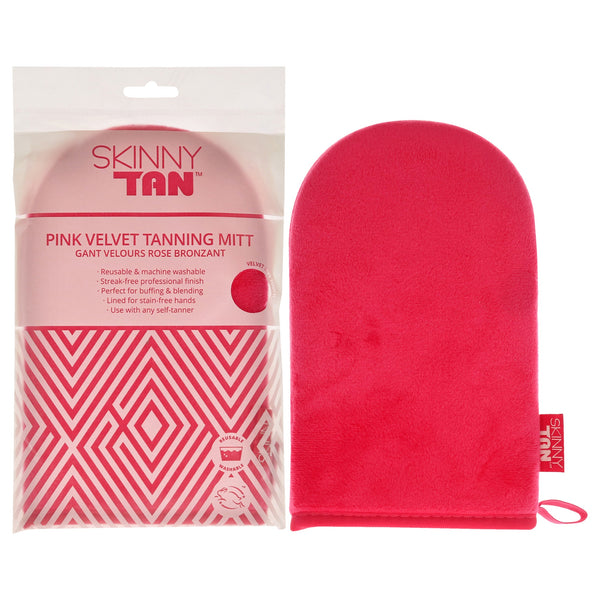 Pink Velvet Tanning Mitt