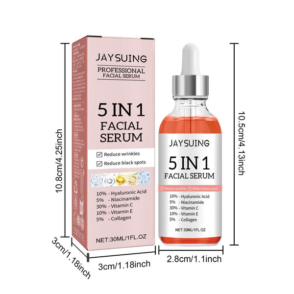 5 in 1 Face Serum Moisturizes Skin, Firming and Lightening Acne Spot Beauty Serum