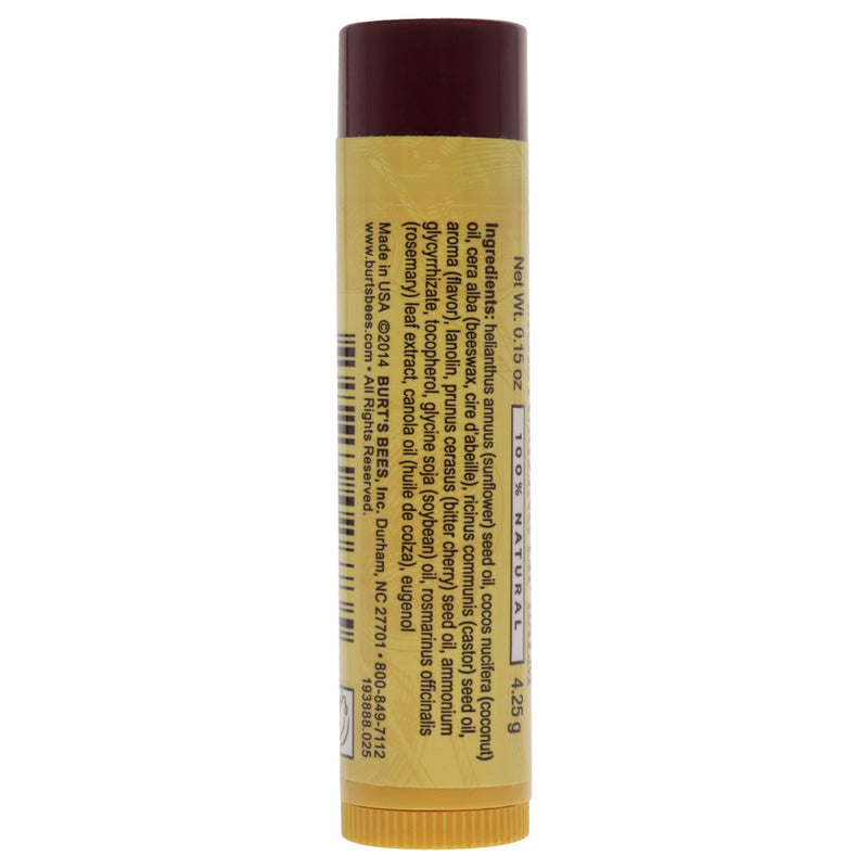 Wild Cherry Moisturizing Lip Balm by Burts Bees for Unisex - 0.15 oz Lip Balm