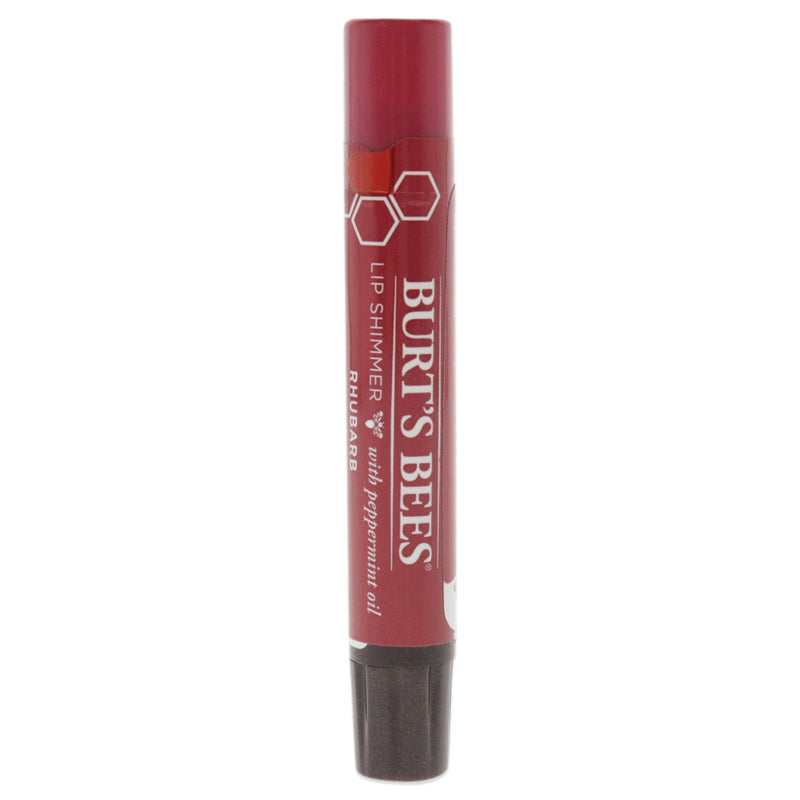 Burts Bees Lip Shimmer - Rhubarb by Burts Bees for Women - 0.09 oz Lip Balm