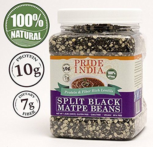 Pride Of India - Indian Split Black Gram Matpe Beans - Protein & Fiber Rich Urad Dal