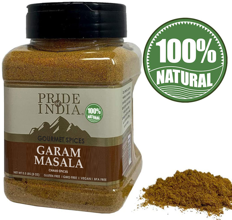 Pride of India | Garam Masala Ground | Warming Spice Blend for Variety of Dishes | Flavorful Mix for Curries and Pilafs | Easy to Use | Ideal for Non-Veg Dishes