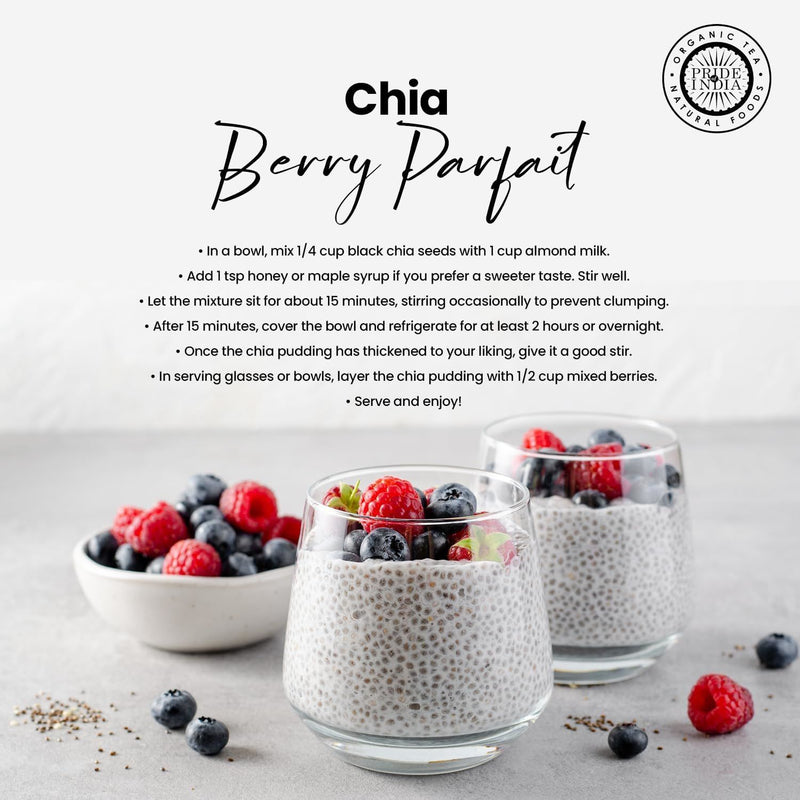 Whole Black Chia Seeds - 24 Ounce / 680 Grams Jar (48+ Servings) - Proudly Made in America - Healthy Nourishing Essentials by Green Heights 24 oz