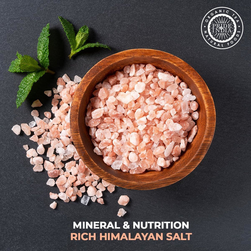 Pride Of India - Pure Himalayan Pink Salt - Enriched w/ 84+ Natural Minerals, Dual Sifter, Coarse Grind (4.8 oz, 136.1 gm)