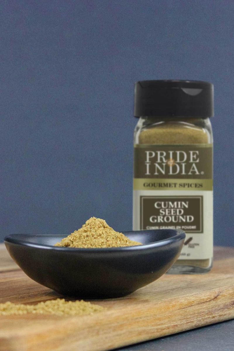 Pride of India | Cumin Seed Ground 2 oz (56.69 gm) | Rich, Earthy, Warming Flavor | Perfect for Tacos, Burritos, Curries, Pilaf, Marination, Vegetable Stir-Fries, Soups | Gluten-Free, Vegan